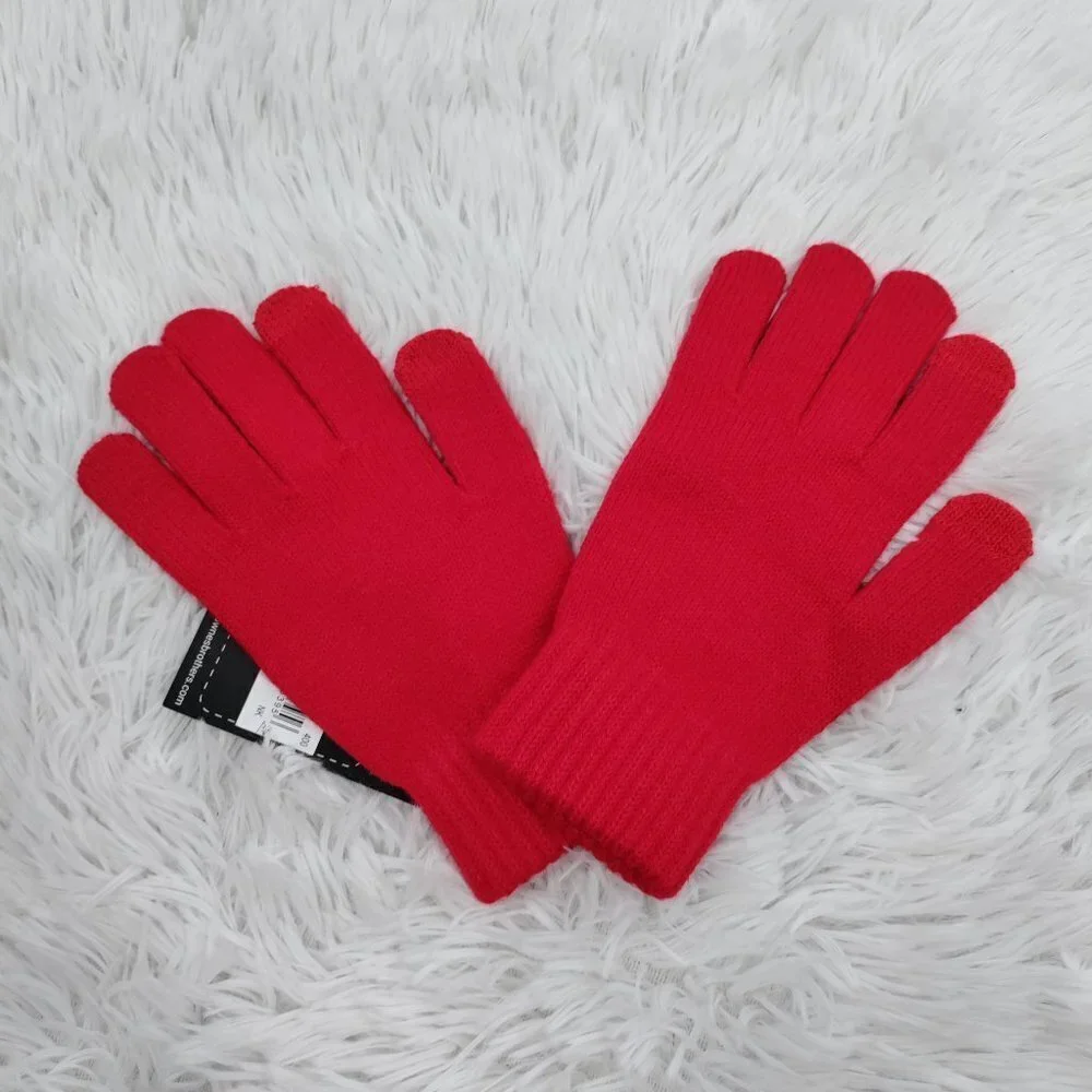 New Fownes ProTX2 Antimicrobial Knit Tech Gloves One Size Women Red